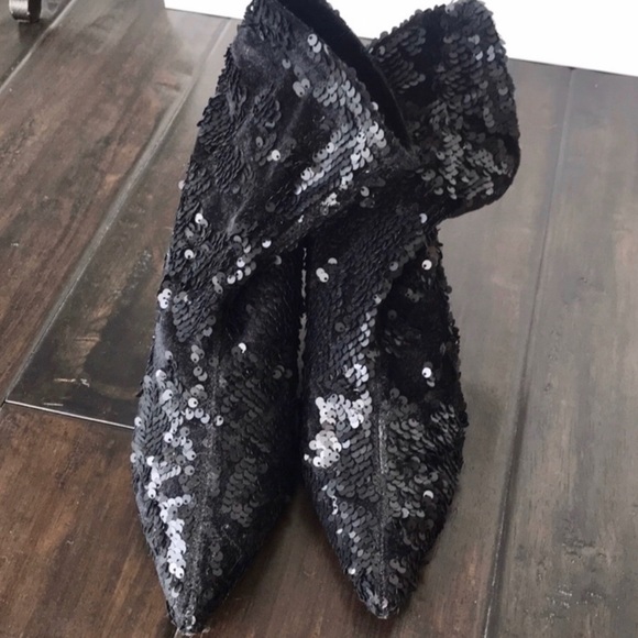 Zara | Sequin Velvet Dance Boots - Picture 6 of 8